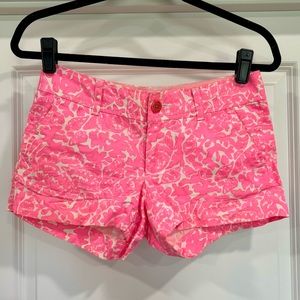 Lilly Pulitzer Bright Pink and White Walsh Short